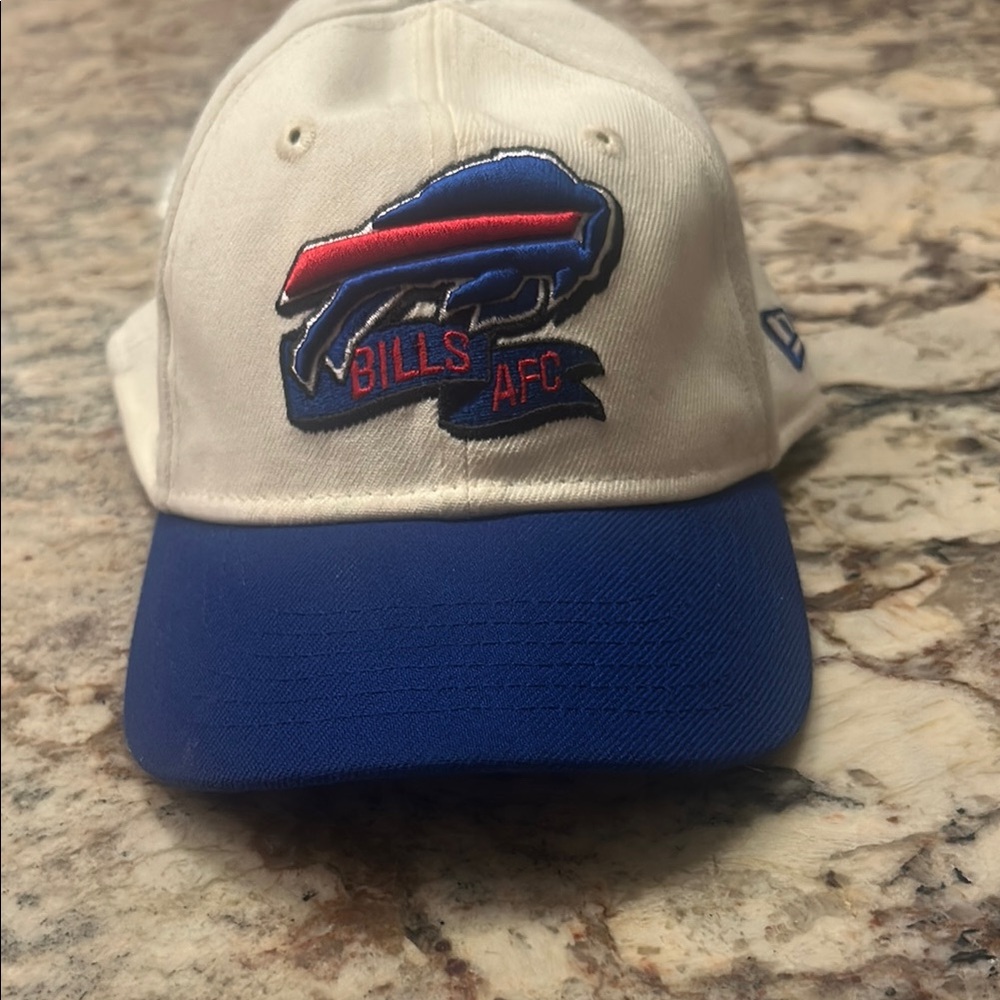 New Era Kids Buffalo Bills White and Blue Hat